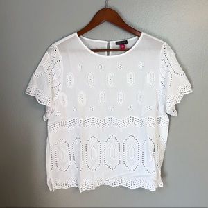 Vince Camuto Eyelet Blouse
